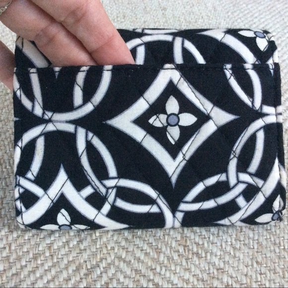 Hard to find black and white VERA BRADLEY trifold - Picture 2 of 6